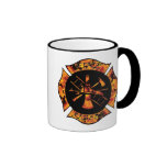 Fire Rescue Flaming Cross Mug