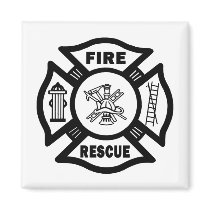 Fire Rescue Fridge Magnet