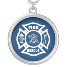 Fire Rescue Personalized Necklace