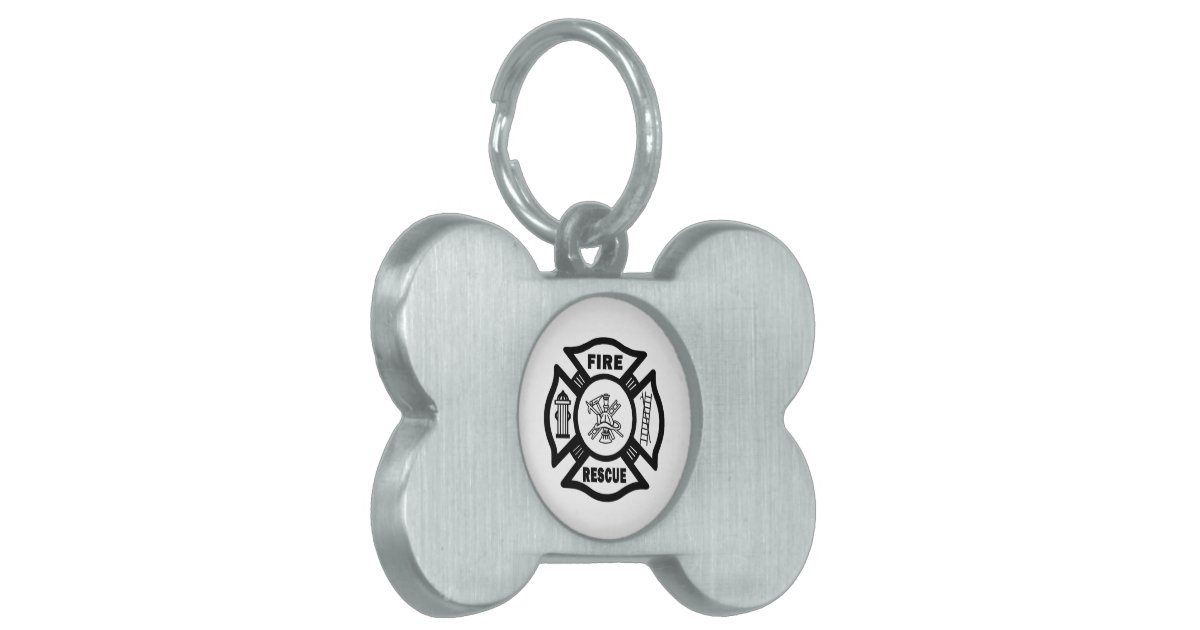 Fire Rescue Pet Tag Zazzle