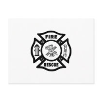 Fire Rescue Post Card