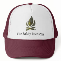 Fire Safety Instructor hats by FractaGifts Fire Safety Instructor hats