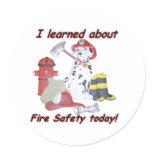 Fire safety sticker