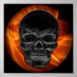 Fire Skull Posters