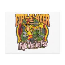 Fire Slayer Firefighter postcards