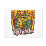 Fire Slayer Firefighter Postcard