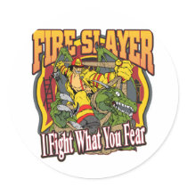 Fire Slayer Firefighter stickers