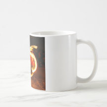 Fire Spinning - Dragon Staff Coffee Mug