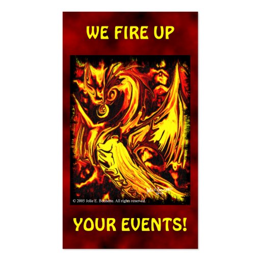 Fire Spirit Business Card (back side)