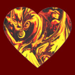 Fire Spirit Heart Sticker stickers