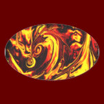 Fire Spirit Oval Sticker stickers