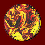 Fire Spirit Round Magnet magnets