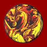 Fire Spirit Round Magnet