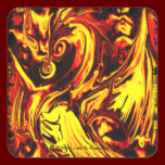 Fire Spirit Square Sticker stickers