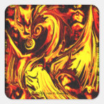 Fire Spirit Square Sticker