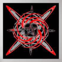 Fire Star Print