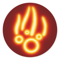 Fire Sticker by scyoni Fire Sticker