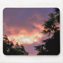 fire sunset pad mouse pad