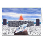 Fire Temple of Atlantis Greeting Cards