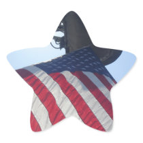 Fire Truck American Flag Aerial Tower Stickers
