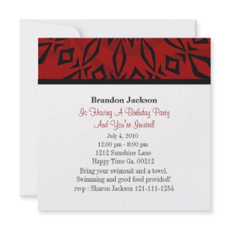 Fire Truck Birthday Party Invitations invitation