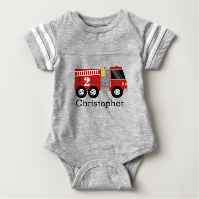 Fire Truck Birthday Shirt