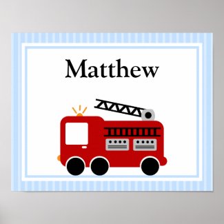 Fire Truck firefighter nursery ideas