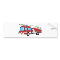 Fire Truck Bumper Stickers