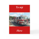 Fire truck card