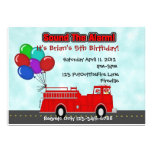 Fire Truck Invitation invitations