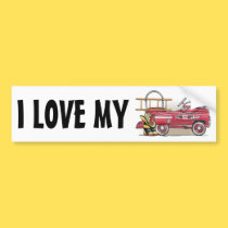 Fire Truck Pedal Car Bumper Sticker ILM bumper stickers
