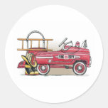Fire Truck Pedal Car Sticker