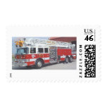 fire truck postage stamp