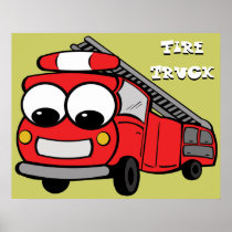 Fire Truck - poster posters