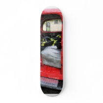 Fire Truck With Fireman's Uniform Skate Decks