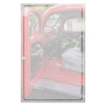 Fire Truck With Fireman's Uniform Custom Stationery