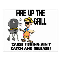 Fire Up The Grill Postcards
