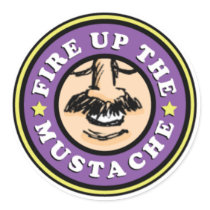 Fire up the Mustache Stickers!