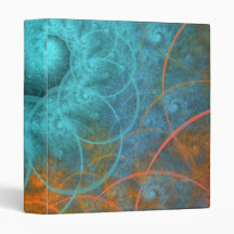 "Fire VS Ice" Fractal Art Vinyl Binders