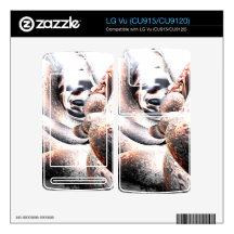Fire Water Abstract LG Vu Decals