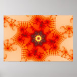 Fire Web - Fractal Art Poster