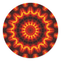 Fire Wheel Kaleidoscope stickers by kalos_eidos Fire Wheel Kaleidoscope stickers
