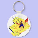 Fire Wizard Keychain by NelsonDesigns Fire Wizard Keychain