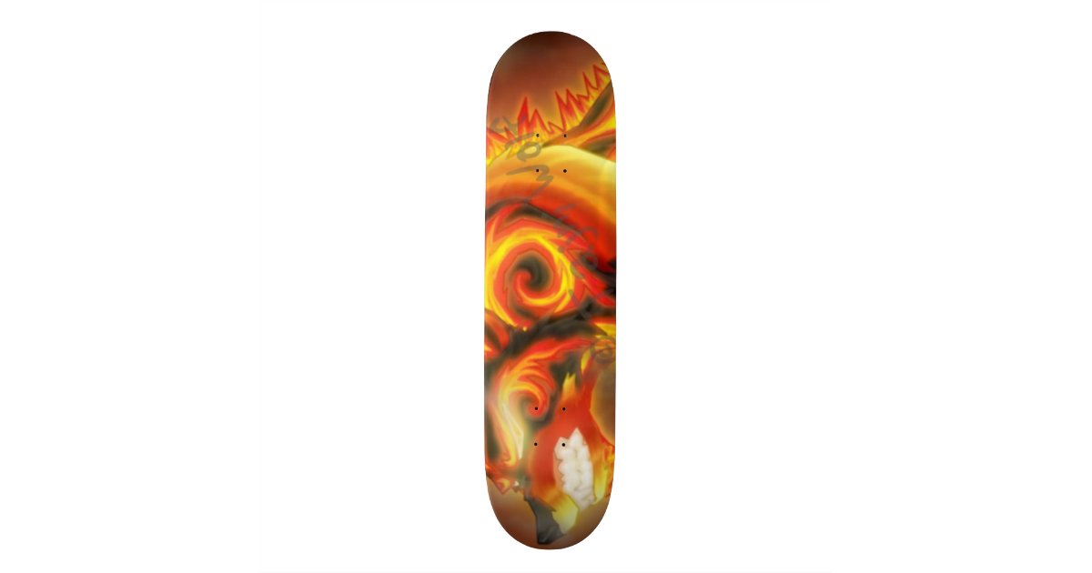Fire Wolf Skatebord Skateboard Deck Zazzle