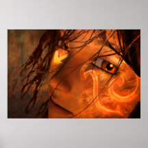 Fire Woman Posters