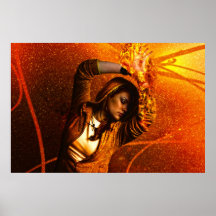 Fire Woman Posters