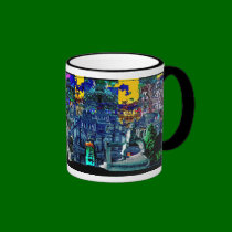 Fire Work Sky - Mug mugs