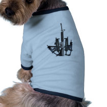 Firearm Middle Finger Pet Shirt