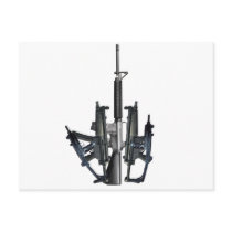 Firearm Middle Finger Postcards