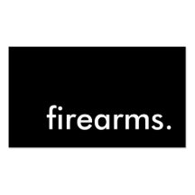 firearms. business card template